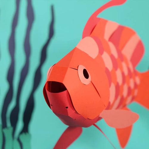 Anthias anthias – 3D-Papierfigur Fisch