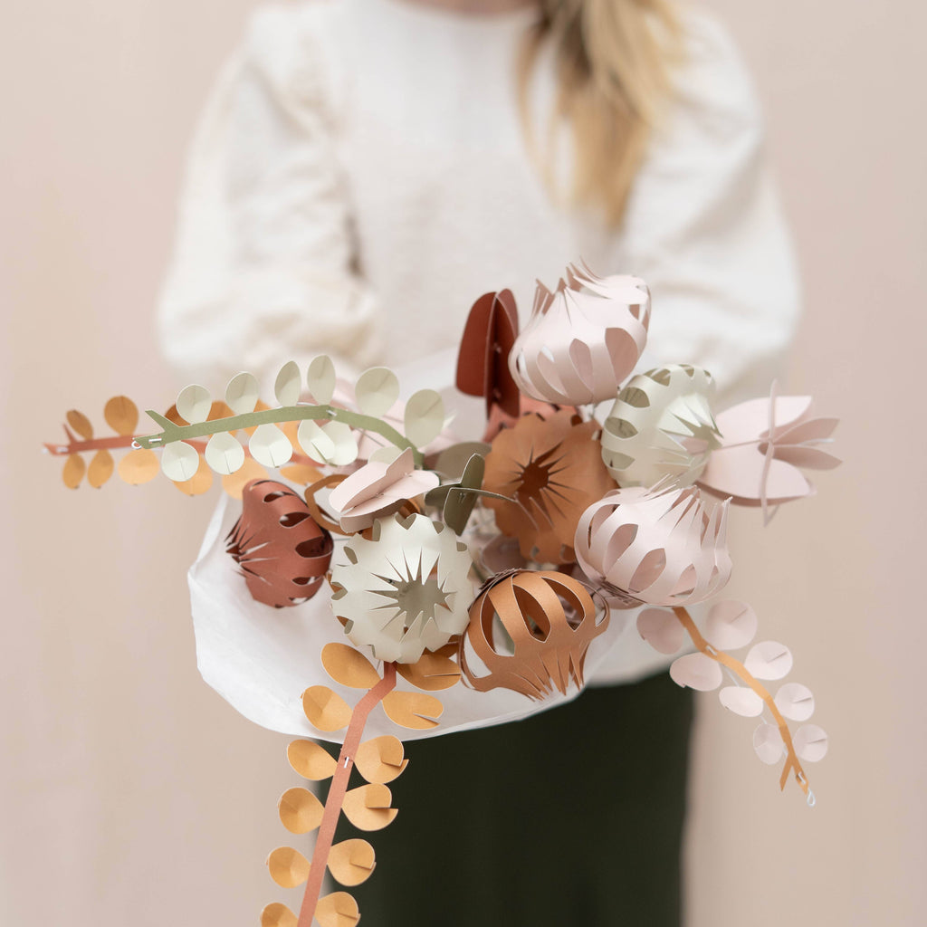 Papierblumen-Bastelset für Blütenarrangements