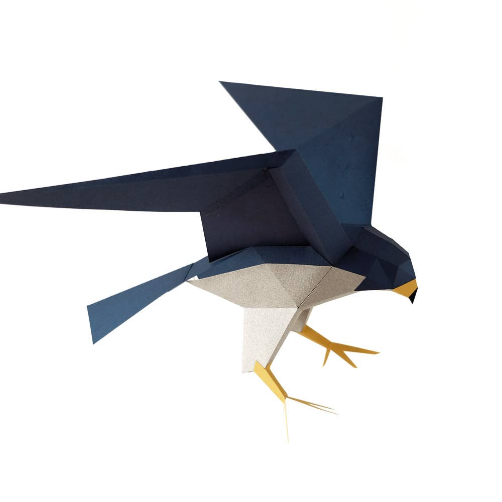 Wanderfalke 3D-Papiermodell – Papercraft-Bastelset